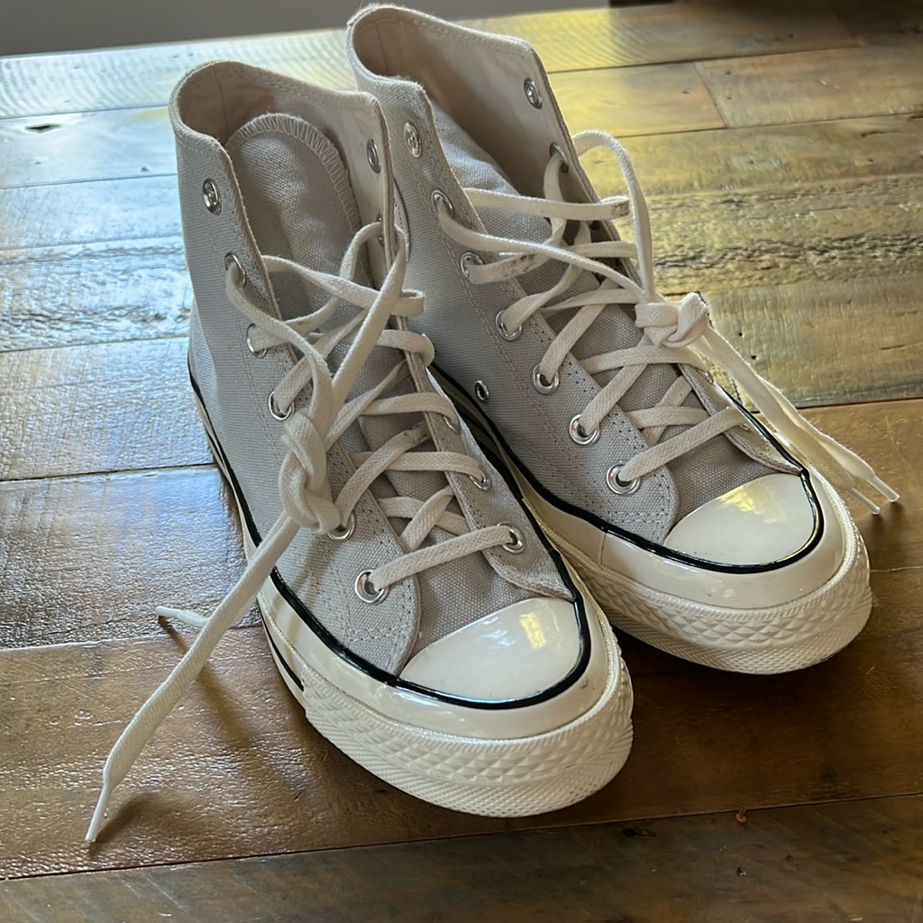 Converse Chuck Taylor All Star Gray Lifted Platform Euc Like New. Men 5 Women 7